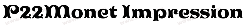 P22Monet Impressioni字体转换